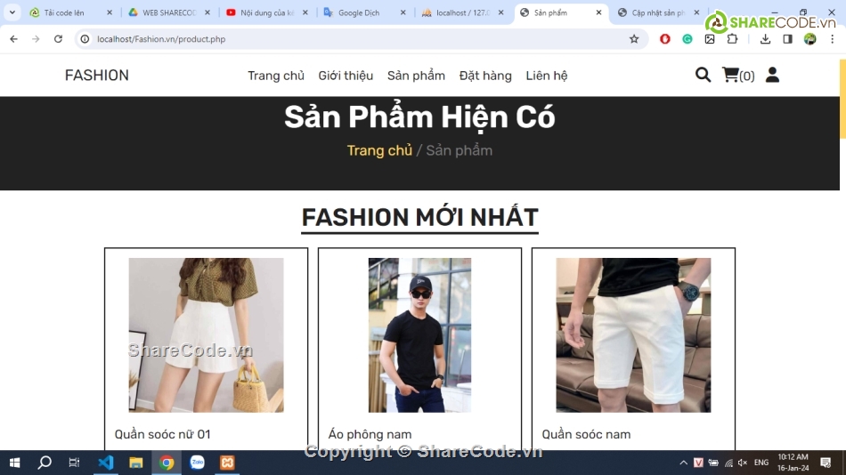 Web thời trang,bán hàng thời trang,web bán quần áo,code web bán quần áo thời trang